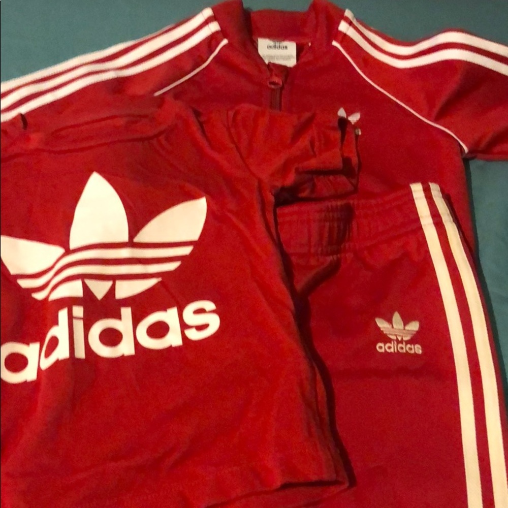 Adidas jogging suit toddler size 12-18 months